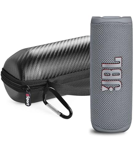 Custodia Rigida RAIACE Per JBL Flip 6 E Flip 5 – Protettiva, Antiurto Con Maniglia, Colore Nero