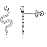 Limerencia F136 Hypoallergenic Implant Grade Cubic Zirconia Pure Titanium Studs,G23 Small Dainty Earrings for Women's Sensitive Ears