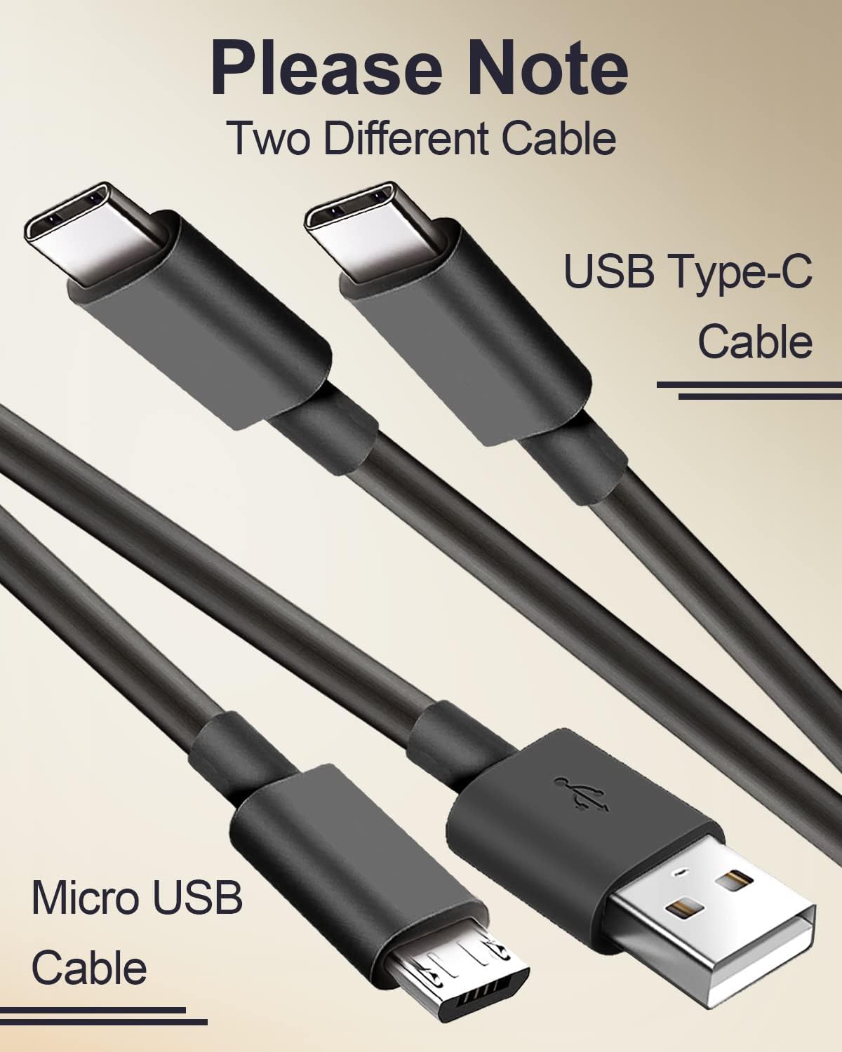 15W Fast Charger for New and Old Kindle Fire Tablets with 6.6Ft USB-C and Micro Cable (Designed for use with Fire Tablets and Kindle E-Readers