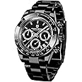 Pagani Design Daytona Homage Men's Quartz Watches Japan Movement Ceramic Bezel Stainless Steel Band Screw-in Crown Waterproof Sport Chronograph Watch