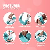 KIDOOLA Adjustable Potty Ladder Seat with Steps Handle Teal view 5