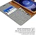 GOOSPERY Canvas Wallet for Samsung Galaxy S9 Plus Case (2018) Denim Stand Flip Cover - Grey