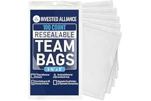 Invested Alliance Resealable Set Team Bags for Trading Cards | Ultra, TCG, Baseball, Sports Card Team Bags Sleeves. Fits Top loaders, Magnetic & Semi Rigid Holders. High Clarity Collectible Sleeves.
