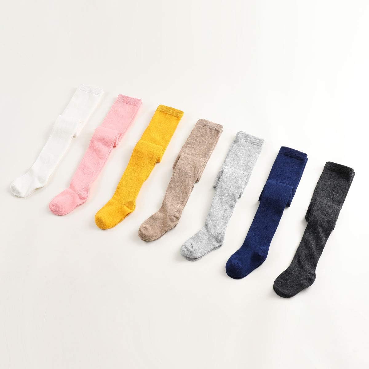 marc janie Baby Toddler Girls' Cotton Stretch Seamless Tights: Clothing