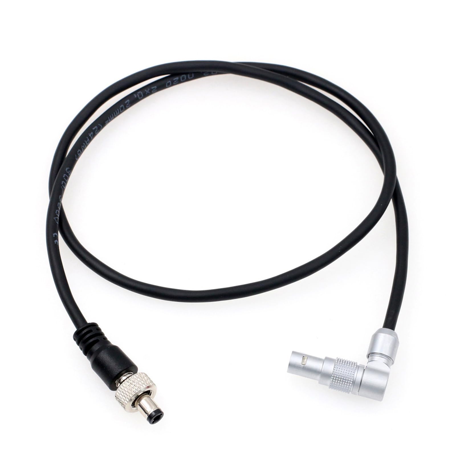 HangTon Rotated Right Angle 2 Pin to Locking DC Power Cable for Z CAM E2-F6 and Alexa Camera to Atomos Shogun Flame Monitor