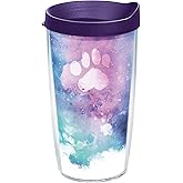 Tervis Paw Prints Made in USA Double Walled Insulated Tumbler Travel Cup Keeps Drinks Cold & Hot, 16oz, Classic