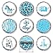 Blue Jungle Safari Boy Baby Shower Favors Stickers (Set of 324)
