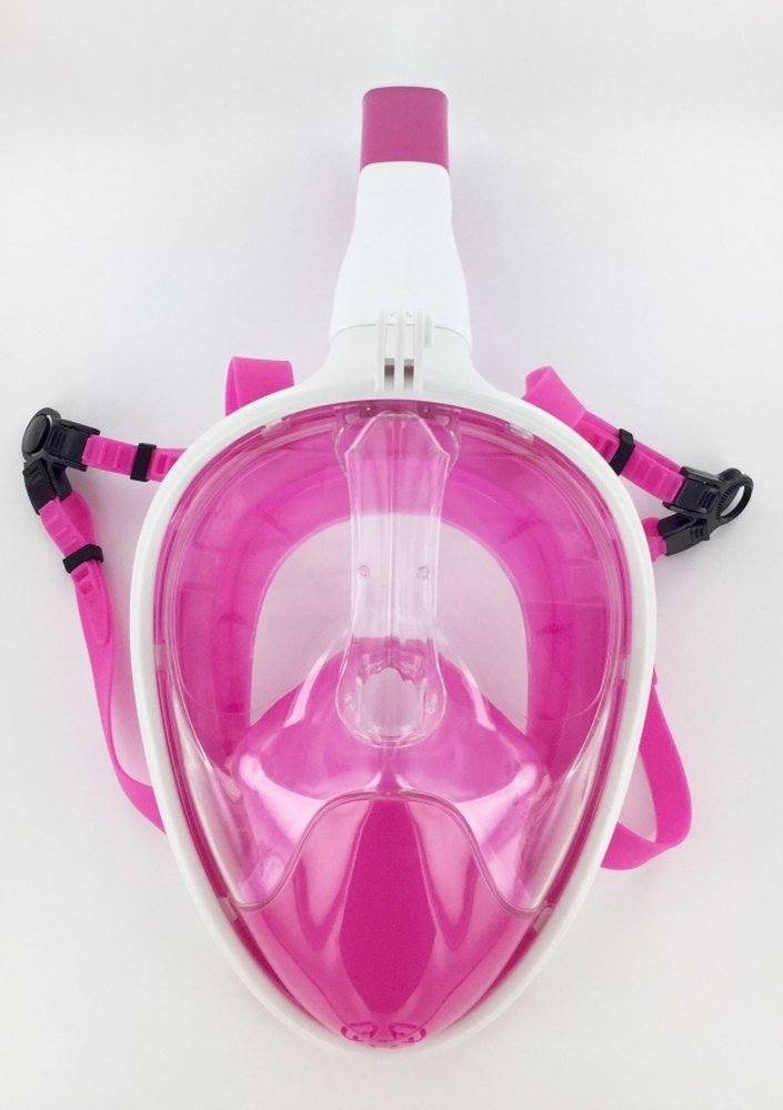 Xtrem Toys 00520 Full Face Snorkel Mask, White/Pink