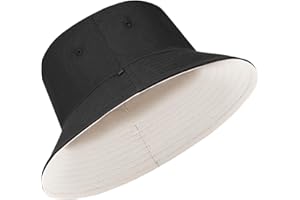 Glitovox Oversize XXL Bucket Hat, Reversible Cotton Fisherman Hats, Unisex Trendy Double Side Wear Summer Bucket Sun Hats