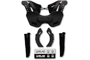 Atlas Brace Vision Anti-Compression Collar Neck Brace (Adult - Small/Medium) for Use in: Powers, Offroad Racing, Motocross, Mountain Biking, and BMX (Black)