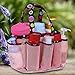 Topfox 8-Pocket Bath Organizer Bag, Pink