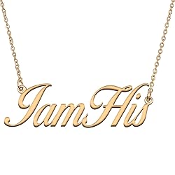 HUAN XUN Customized Custom Simple Any Name Necklace
