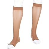 Mediven Assure 20–30 mmHg Calf High Compression Stockings – Open Toe Support Socks with Durable Fabric for Daily Comfort & All-Day Wear
