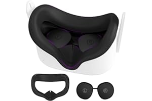 AMZDM Silicone Face Pad for Meta Quest 2 Standard Facial Interface with Lens Cover Protectors Washable Vr Covers for Oculus Quest 2 Accessories Silicone Cover Only
