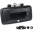 omoZone Tailgate Handle with Camera Hole Liftgate Latch Handle with Keyhole Fit for 2014-2015 Chevrolet Chevy Silverado Sierra 1500 Replaces 23448681