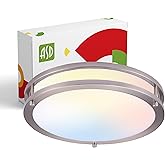 ASD LED 10" Round Flush Mount Lighting, Close to Ceiling Light Fixture | 3CCT, Dimmable, Energy Star, ETL Listed | 16W 1041LM