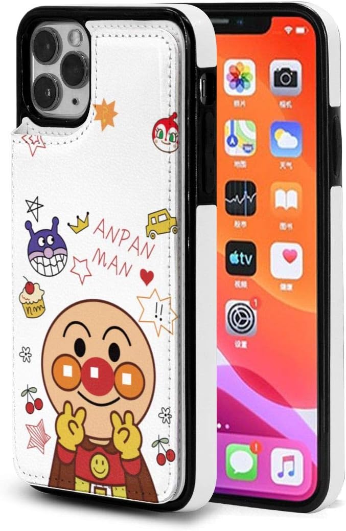 amazon アンパンマン グッズ スマホケース 手帳型 携帯ケース iphone11ケース スマホカバー 携帯カバー 財布型ケース カード収納 収納防塵 耐衝撃 スタンド機能 耐衝撃 滑り防止 人気 おしゃれ 家電 カメラ オンライン通販
