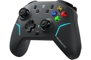 Machenike G6V2PE Wireless Controller for PC/Switch/iOS/Android, TMR Joysticks & Triggers,1000Hz Polling Rate, RGB Remappable Buttons, 1000mAh Battery, Voice Coil Motor [macintosh]
