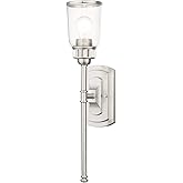 Livex Lighting Lawrenceville 1 Light Wall Sconce Brushed Nickel Finish