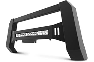 TAC TRUCK ACCESSORIES COMPANY TAC Predator Bull Bar Compatible with 2016-2023 Toyota Tacoma Pickup Truck Fine Textured Black Modular Lighting Front Bumper Brush Grille Guard with LED Off-Road Lights (Patent No.: US 10,315,599 B2)