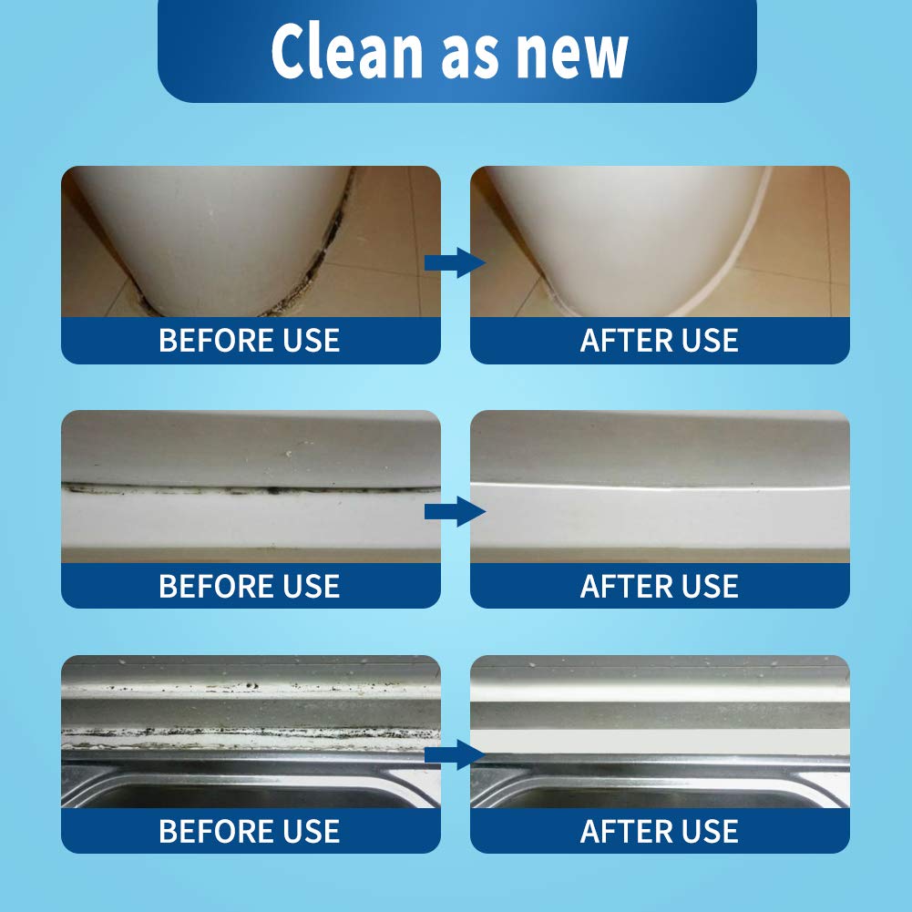 GELIVABLE Mold & Mildew Remover Gel Household Cleaner Wall Mold Cleaner for Tiles Grout Sealant Bath Sinks Showers - 5 Fl.Oz