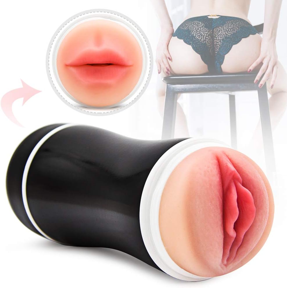 Male Mâsterbrators Toy Realistic Butt,Full Size Six Dolls for Men Lifelike Silicone with 2 Entries Artificial Cup Sëxy Underwear Toys for Men 3D Tex