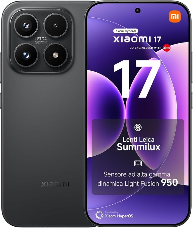 17, Smartphone 12+512 GB, Black, Lenti Leica Summilux