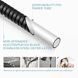 OFFO Shower Hose Stainless Steel Anti-Kink 1.5m Matte Black view 4