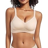 Megida Womens Seamless Bra No Underwire Comfortable Wireless Bras for Women Push Up Full Coverage Bralettes Everyday Bra
