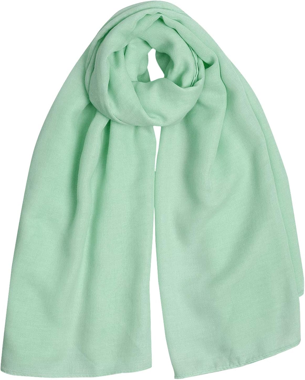 uxcell Lightweight Shawl for Women Large Soft Classic Solid Color Scarf: Clothing