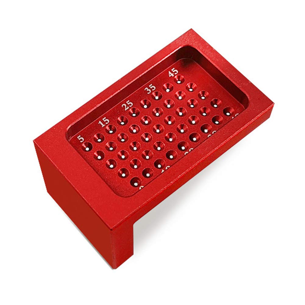 Precision Woodworking Tools, Aluminium Alloy T-Square Hole Measuring Ruler, High Precision Gauge Hole Cross-Calibration AssistIve Mark