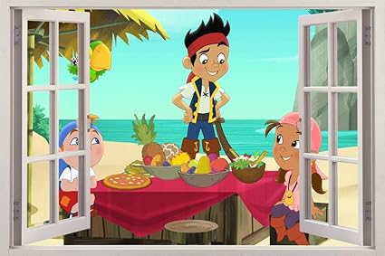 Home Furniture Diy Jake And The Neverland Pirates 3d Window