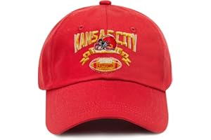 Joeteup Embroidered Football Hat for Men Women Youth Team Color Baseball Cap Trucker Hats Fans Gifts Apparel