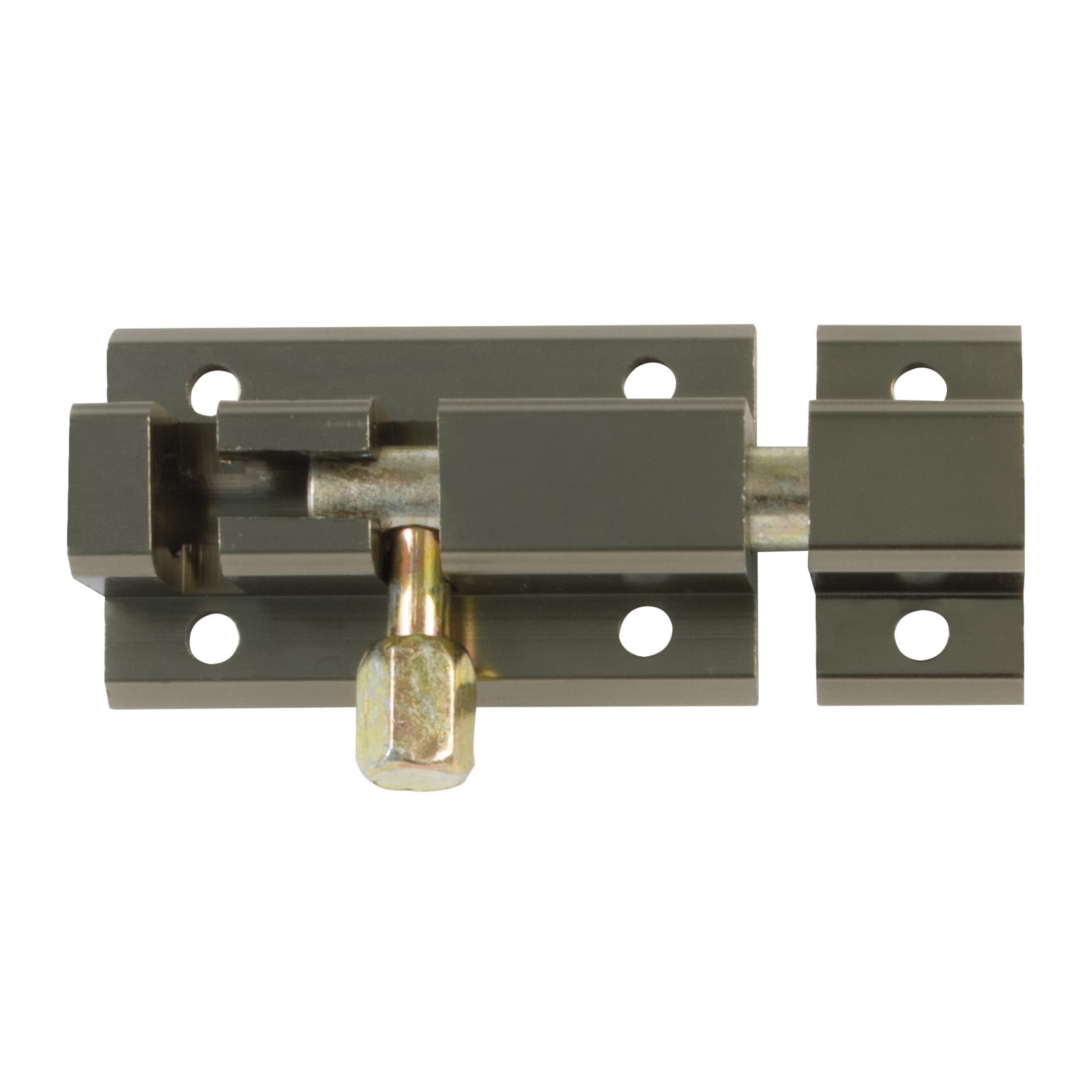 Amig - Aluminium Door Bolt | Bolt Bolt Mod. 500 | Door Lock for Doors & Windows | Interior Security Bolt | Easy Installation | Burnt Brown, 80 mm — image 1