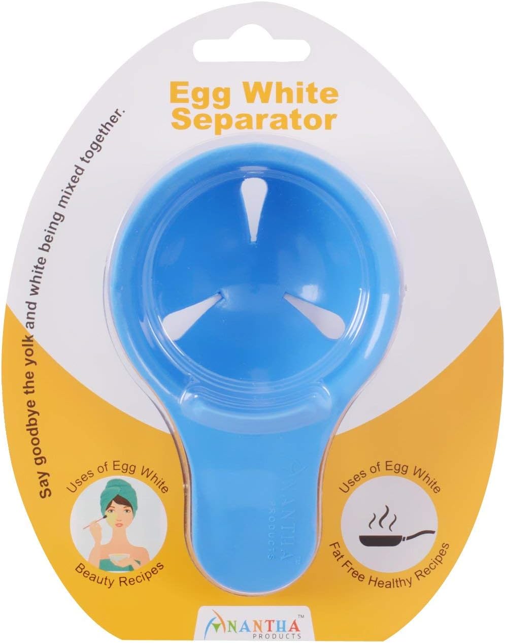 Anantha Products Plastic Egg White Separator (Blue)