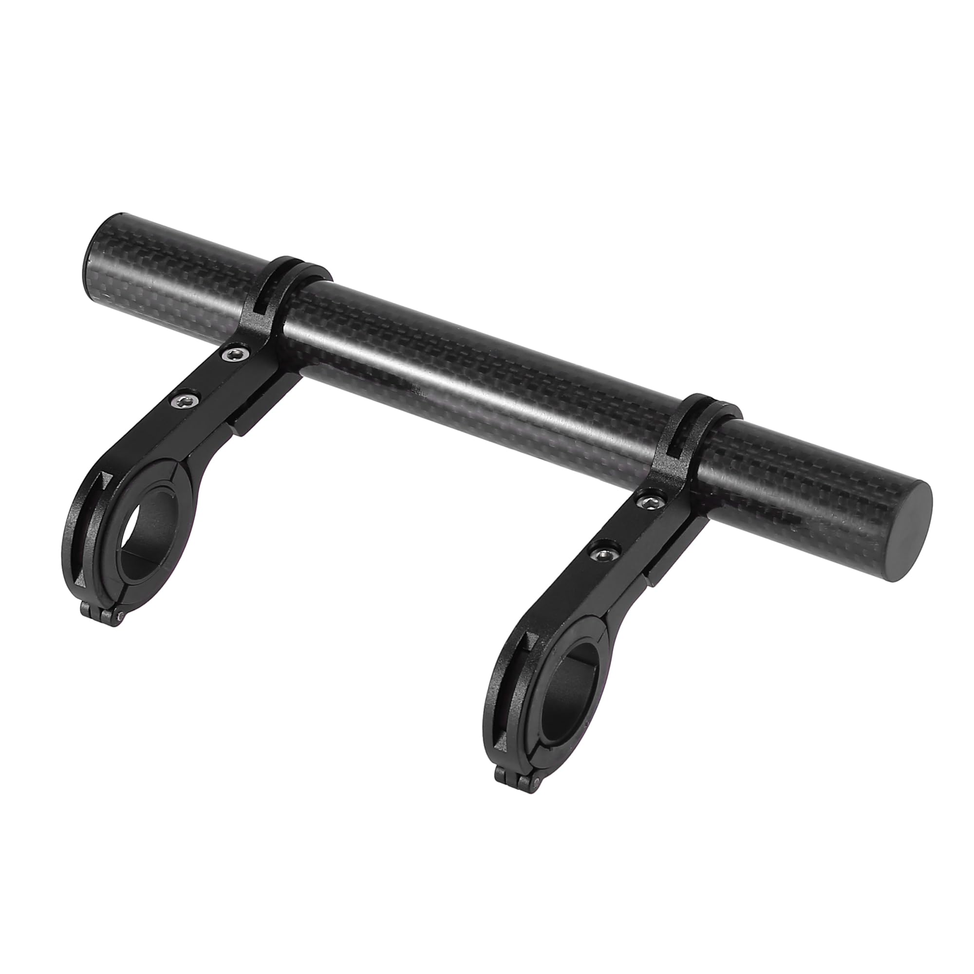 X AUTOHAUX Bicycle Handlebar Extender Bracket Carbon Fiber Pattern Black