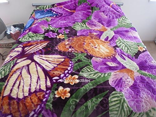 Ultra Plush--New!!!King Butterflies--Heavy Weight 10 lbs