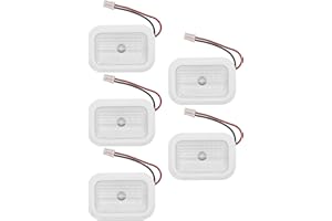 CAMOLIKOS 5 Pack W10843353 W11205083 W10695459 Light Bulb Compatible with Whirlpool Refrigerator Light Bulb Replacement Refrigerator LED Light Module Assembly White
