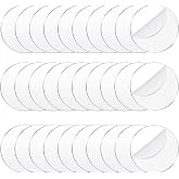 Jetec 30 Pcs 2 Inch Acrylic Circle Disc Clear Round Blanks for Crafts | Transparent Acrylic Disc Sheets for Christmas Ornaments, DIY Projects, Coasters, Craft Bases, Smooth Edges, Reusable Blanks