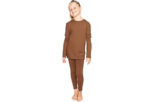 STRETCH IS COMFORT Oh So Soft Youth Girls Long Sleeve Crew and Leggings Set, Includes Top and Bottom