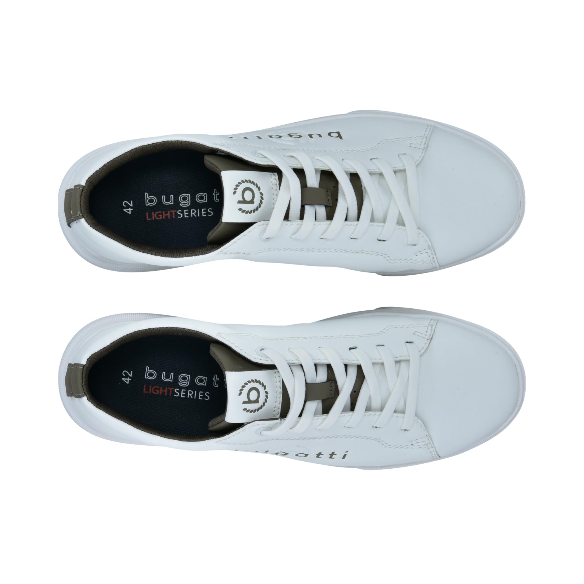 bugatti man Herren Low-Top Sneaker, Männer Sneaker,Halbschuhe,straßenschuhe,Strassenschuhe,Sportschuhe,Freizeitschuhe,White (2000),45 EU/EU UK 6