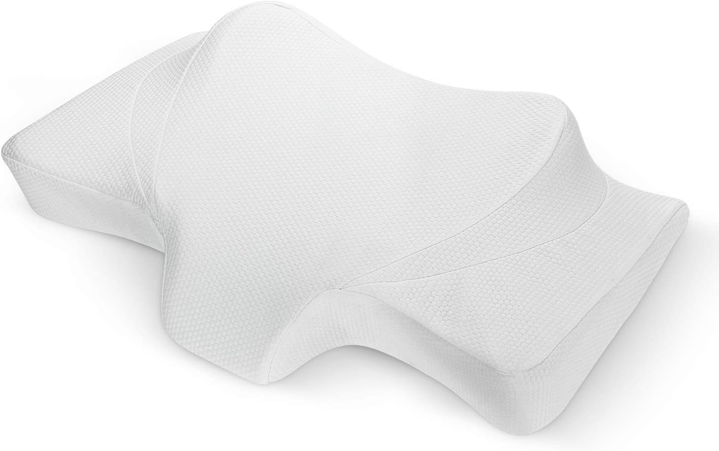 MARNUR Neck Pillow for Sleeping, Cervical Support Orthopedic Contour Memory Foam Pillow for Neck and Shoulder Pain Relief Sleeping, Suit for Sleeper on Side and Back, with Washable Pillow Case Cover: Home & Kitchen