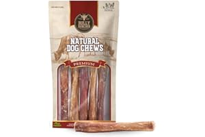 Bully Bunches 6 Inch Collagen Wrapped in Beef Bully Stick | All-Natural, Long Lasting Dog Chew | Dental Stick for Avid Chewers (6 Inch, 5 Pack)