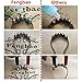 Set of 12 Rings - Shower Curtain Hooks Made with Stainless Steel Rustproof Friction Free Gliding - Fengbao