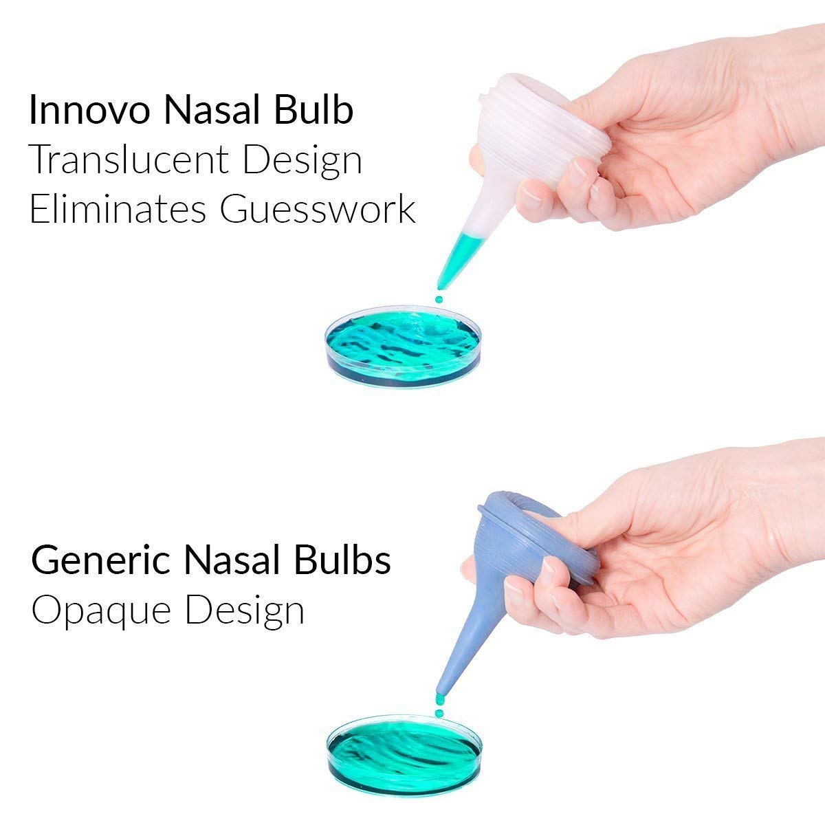 Innovo Hospital Grade Silicone Twister Bulb Baby Ear Syringe and Nasal