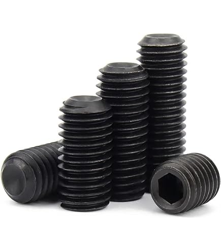 10-Pack M7 X 1.0mm Fine Pitch Cup Point Set Screws – 8mm Length, 304 Stainless Steel, Hex Socket