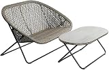 Dawsons Living Faux Rattan Bistro Set Choice of Colours Natural Clay view 3