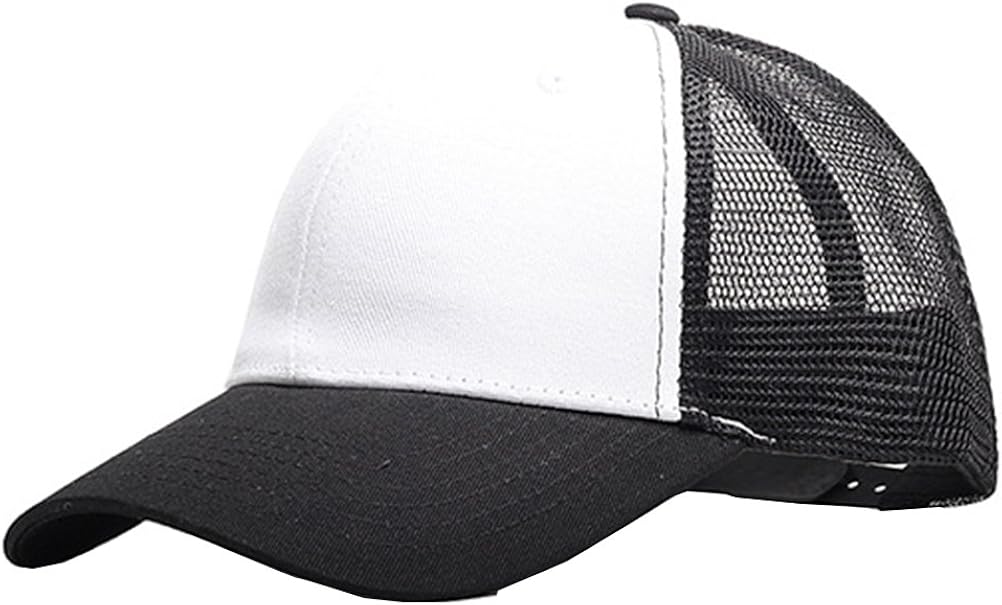 white mesh baseball caps