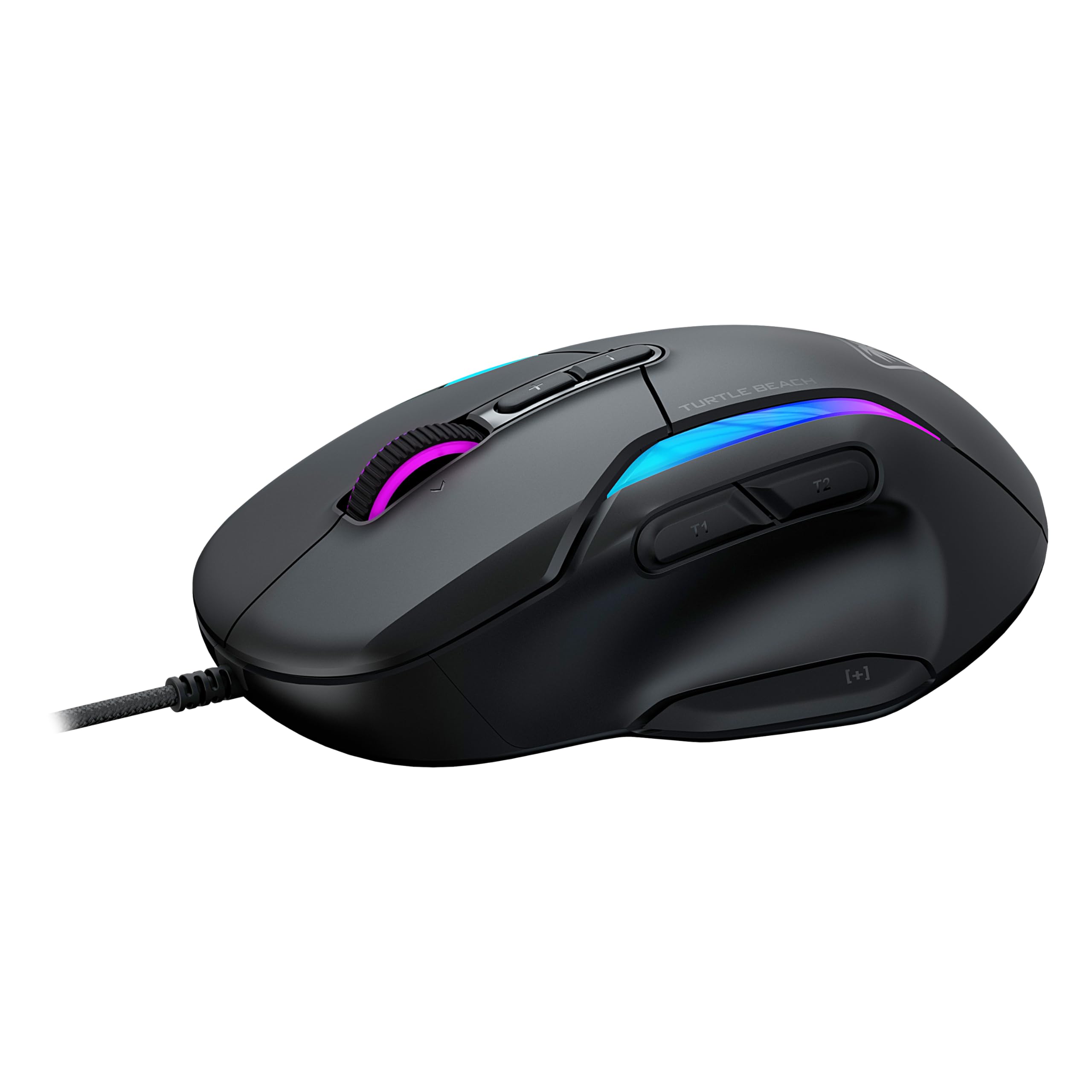 Turtle Beach Kone II – Ergonomische RGB-Gaming-Maus, 26K DPI Optischer Sensor, optische Schalter mit 100 Mio. klick-Lebensdauer, 23 programmierbare Funktionen, 4D-Scroll-Rad, Schwarz 9