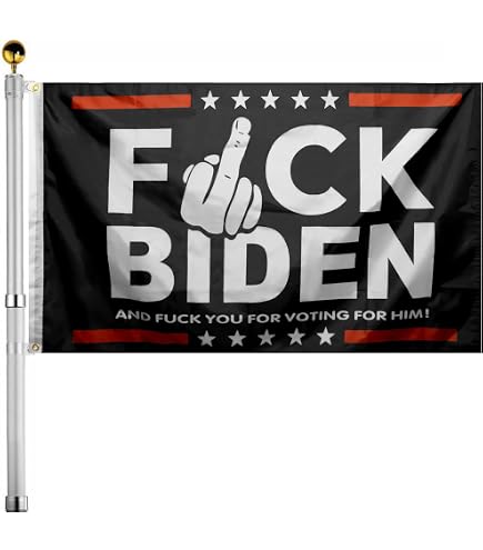 Jayus Doppelseitige FJB-Flagge 'Fuck Anti Joe Biden' - 91x152 Cm, 3-lagig, Wetterfest Mit Messingösen